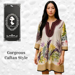 Gorgeous Caftan Style Tunic/Dress - One Size - NWT